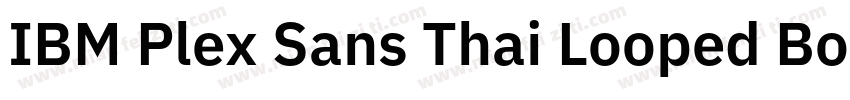 IBM Plex Sans Thai Looped Bold字体转换